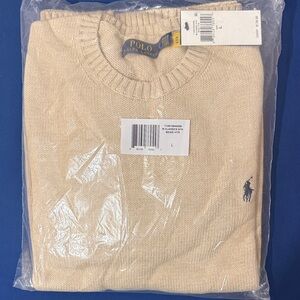 Polo Ralph Lauren Men's Cream Crewneck Sweater